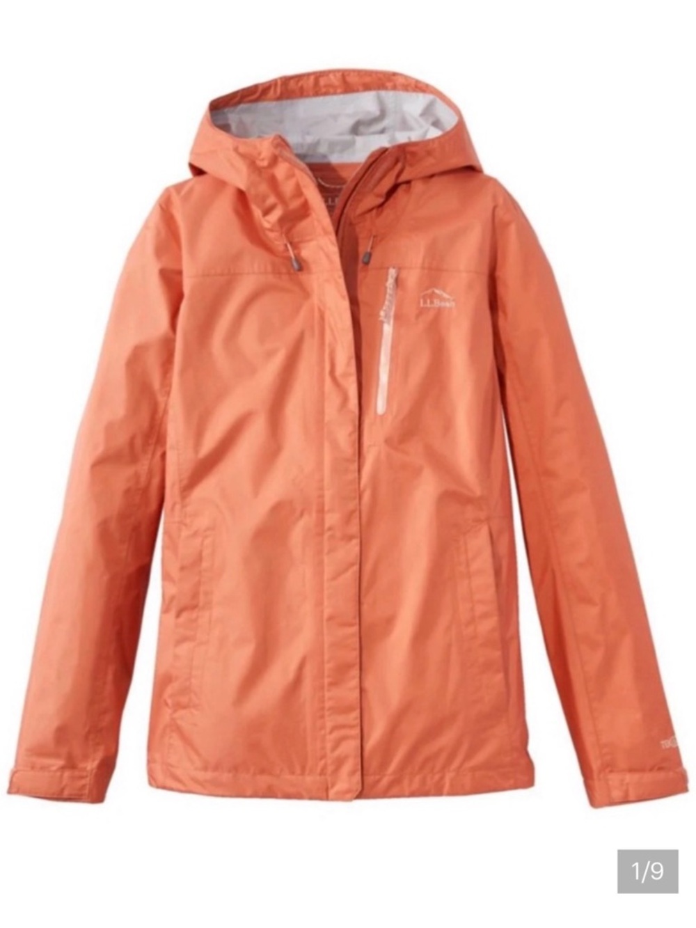 Women's Trail Model Rain Jacket Bright Orange Hooded Windbreaker Jacket